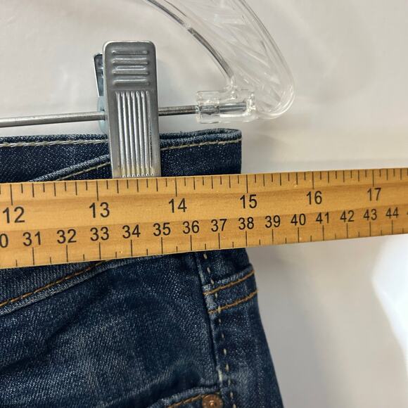 Anoname Bootcut Washed Dark Blue 5 Pocket Casual Denim Jeans Women’s Size 25 - Picture 5 of 7